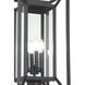 Great Outdoors Harbor View 4 Light 22.75 inch Sand Coal Outdoor Post Mount in Clear Glass